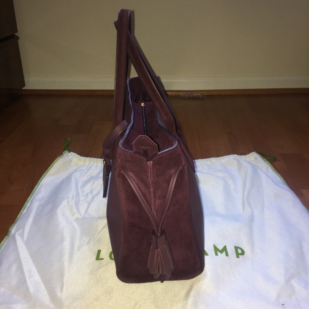 Longchamp “Made in France” medium Penelope Fantaisie in Burgundy - Picture 3 of 9